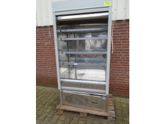 Open wand koeling stekkerklaar RVS